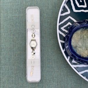 Swatch Blackiniere stainless steel watch